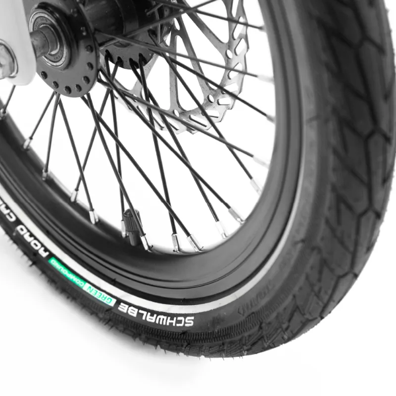 MiRider One Electric Folding Bike in White-4